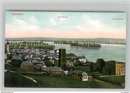 Ruedesheim Rhein Oberburg Niederburg