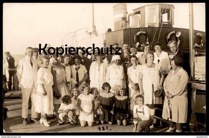 ALTE FOTO POSTKARTE GÖHREN 1927 INSEL RÜGEN DAMPFER MÖNCHGUT SELLIN Ansichtskarte AK postcard cpa photo