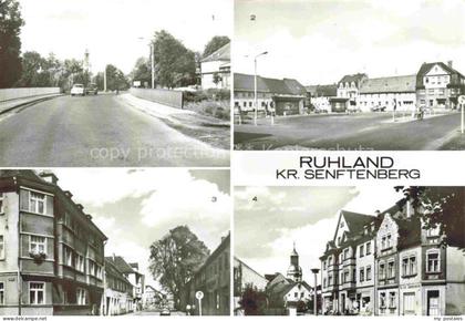 Ruhland Elsterbruecke Marktplatz Dresdner-Strasse Bahnhofstrasse Strassenszene G