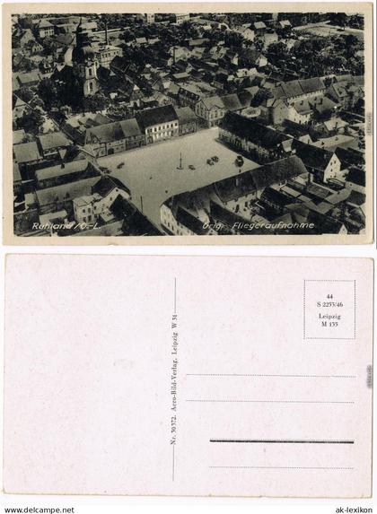 Ruhland  Luftbild Marktplatz Niederlausitz b Senftenberg Lauchhammer   1939