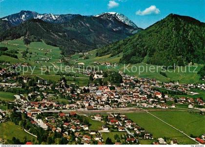 Ruhpolding Blick zum Hochfelln Chiemgauer Alpen Fliegeraufnahme