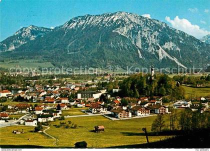 Ruhpolding Gesamtansicht mit Rauschberg Chiemgauer Alpen