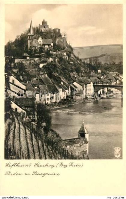 Saarburg Saar Staden mit Burgruine