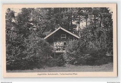 39120904 - St. Wendel. Tiefenbachtal / Pfalz. Jagdhuette Schubmehl mit Personen ungelaufen  Gute Erhaltung.