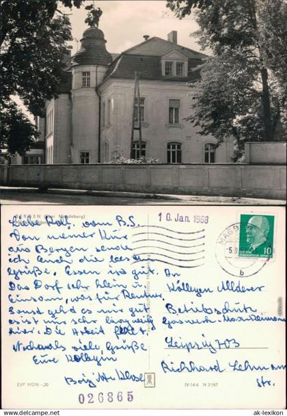 Ansichtskarte Bergen-Groß Rodensleben-Wanzleben-Börde Müttererholungsheim 1967