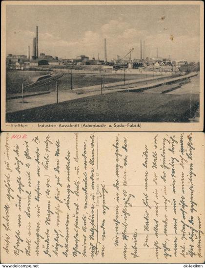 Ansichtskarte Staßfurt Stassfurt Soda-Fabrik Achenbach 1932