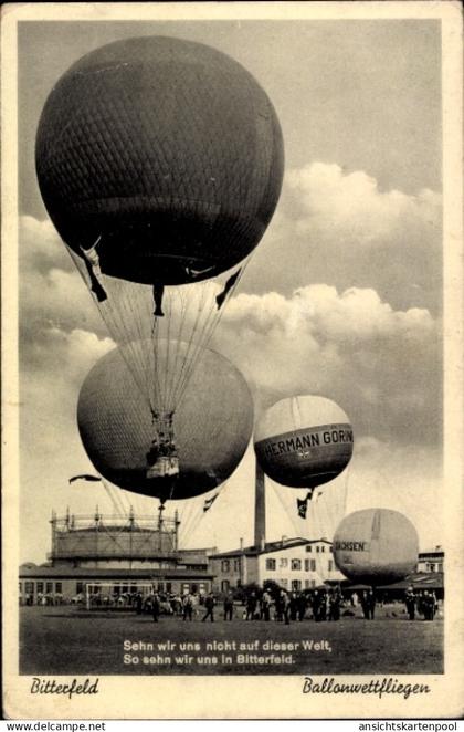 CPA Bitterfeld in Saxe Anhalt, Ballonwettfliegen