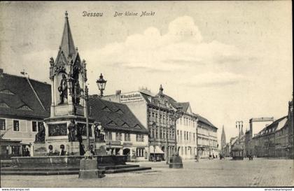 CPA Dessau in Saxe Anhalt, Der kleine Markt