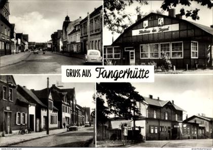CPA Tangerhütte in der Altmark, Thälmann Straße, Klubhaus der Jugend, Bahnhofstraße, Bahnhof