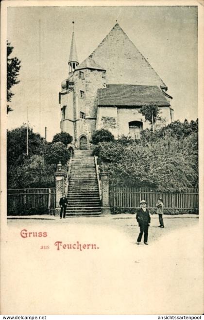 CPA Teuchern im Burgenlandkreis, Kirche