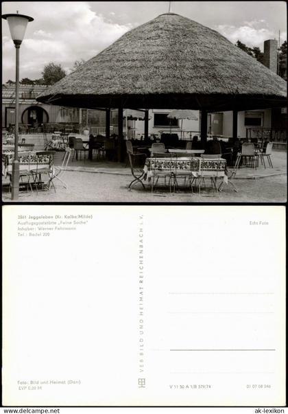 Jeggeleben-Kalbe (Milde) Ausflugsgaststätte Feine Sache Fehrmann DDR AK 1974