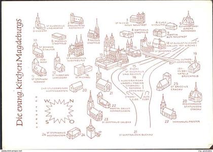 MAGDEBURG  CITY Evangelische Kirchen Magdeburg