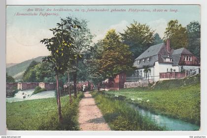 (105166) AK Bockau, Erzgebirge, Rechenhaus, Wehr, Floßgraben 1926
