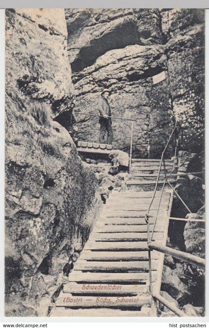 (15031) AK Bastei, Sächs. Schweiz, Schwedenlöcher, vor 1945