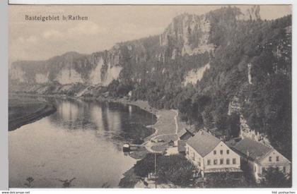 (16195) AK Rathen, Sächs. Schweiz, Bastei, vor 1945
