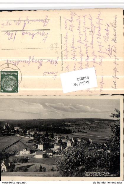 514852,Deutschneudorf im Erzgebirge Totale von d. Tschechoslovakei