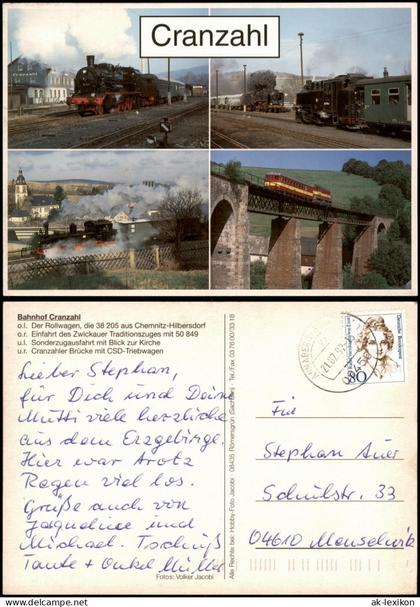 Ansichtskarte Cranzahl-Sehmatal Eisenbahnansichten Cranzahl 1997