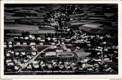 CPA Bernsbach Lauter-Bernsbach im Erzgebirge Sachsen, Fliegeraufnahme