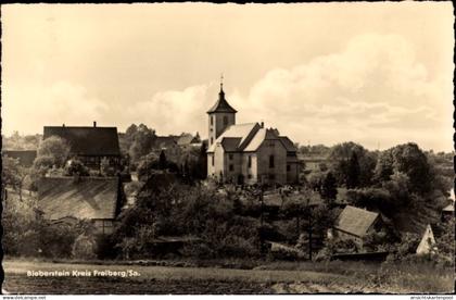 CPA Bieberstein Reinsberg in Sachsen, Blick zur Kirche