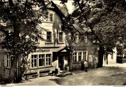 CPA Bieberstein Reinsberg in Sachsen, Zollhaus, Theberstein, Gästehaus, Architektur, Bäume