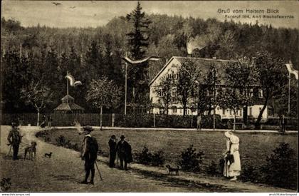 CPA Burkau b. Bischofswerda in Sachsen, Etablissement Heiterer Blick