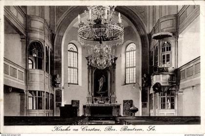 CPA Crostau Schirgiswalde Kirschau in der Oberlausitz, Kirche, Innenansicht