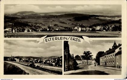 CPA Elterlein im Erzgebirge, Panorama, Teilansichten