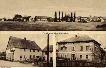CPA Großhänchen Burkau in Sachsen, Gesamtansicht, Gebäude