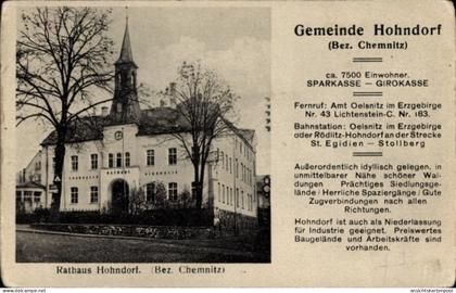 CPA Hohndorf im Erzgebirgsvorland, Rathaus