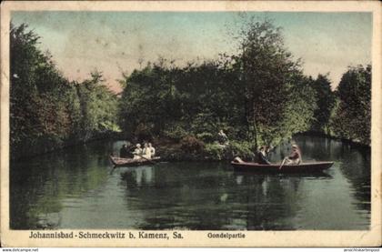 CPA Johannisbad Schmeckwitz Räckelwitz Oberlausitz, Gondel