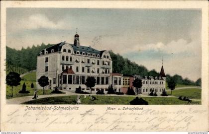 CPA Johannisbad Schmeckwitz Räckelwitz Oberlausitz, Moor- und Schwefelbad