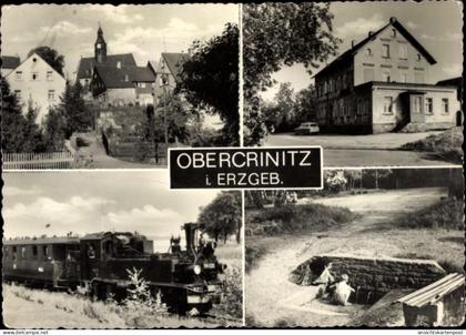 CPA Obercrinitz Crinitzberg Erzgebirge, Dampflok 99 575