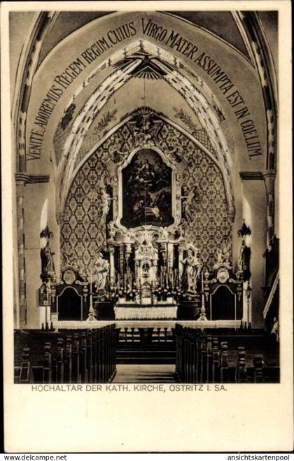 CPA Ostritz in der Oberlausitz, Hochaltar der Katholischen Kirche