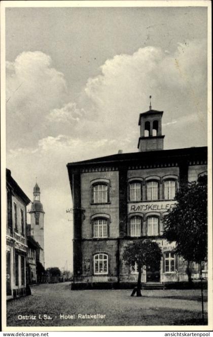 CPA Ostritz in der Oberlausitz, Hotel Ratskeller