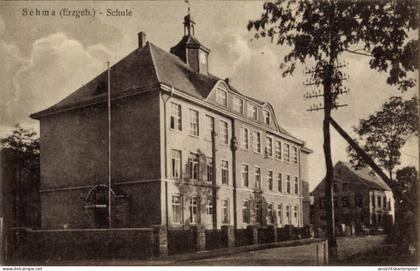 CPA Sehma Sehmatal im Erzgebirge, Schule