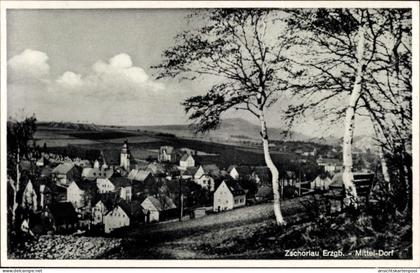 CPA Zschorlau Erzgebirge, Panorama Mitteldorf