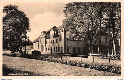 Gasthaus Grünfeld in Waldenburg Sachsen Postkarte AK
