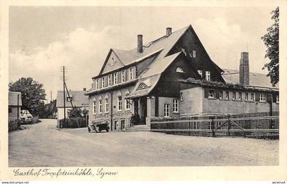 Gasthof Tropfsteinhöhle Syrau Vogtland Sachsen Postkarte AK 1942