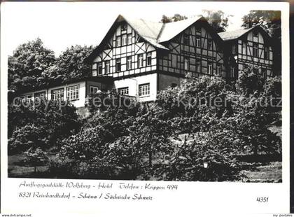 Reinhardtsdorf-Schoena Ausflugsgaststaette Wolfsberg