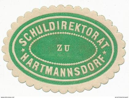 Sondermarke (Keine AK!) Schuldirektorat zu Hartmannsdorf #156.575