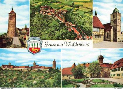 Waldenburg  Sachsen Panorama Motive Ortszentrum Lachnerturm Kirche Luftaufnahme