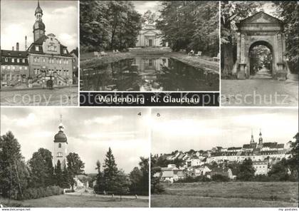 Waldenburg Sachsen Rathaus Gruenefelder Park Kirche