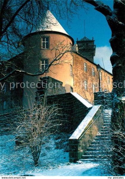 Waldenburg Sachsen Schloss im Winter
