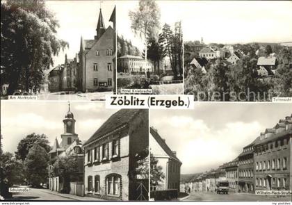 Zoeblitz Sachsen Markplatz Schulstrasse u.Hotel Kniebreche