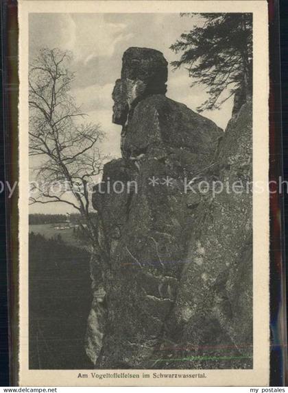 Zoeblitz Sachsen Vogeltoffelfelsen Schwarzwassertal Erzgebirge