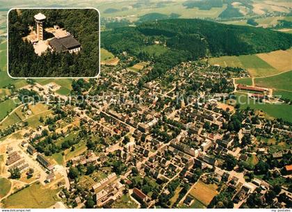 Scheibenberg Fliegeraufnahme mit Aussichtsturm