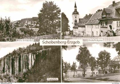 Scheibenberg Markt Orgelpfeifen Kirchgasse