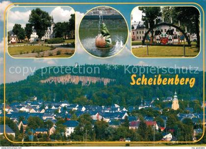Scheibenberg Markt Rathaus Schwibbogen