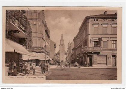 39021524 - Forst mit Cottbuser Strasse gelaufen von 1914. Leicht fleckig, kleiner Knick unten in der Mitte, sonst gut e