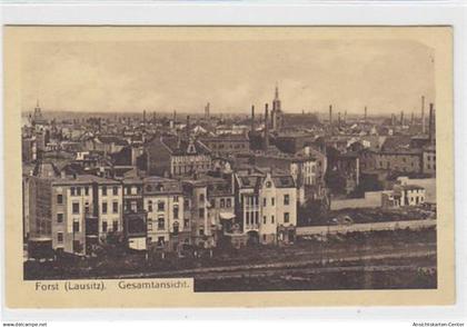 39084036 - Forst ( Lausitz ). Gesamtansicht. Feldpost, Stempel von 1916. Ecken mit Albumabdruecken, sonst gut erhalten